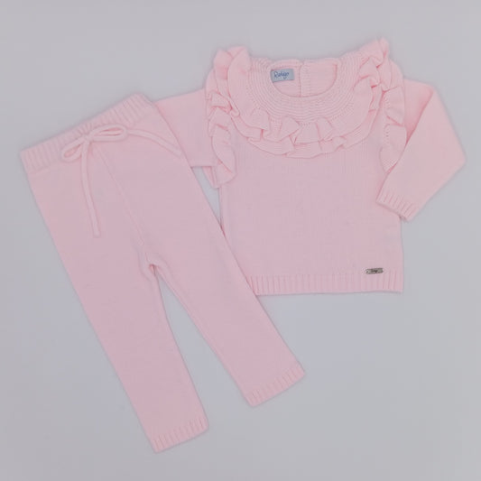 Rahigo Girls Ruffle Pink Tracksuit AW24