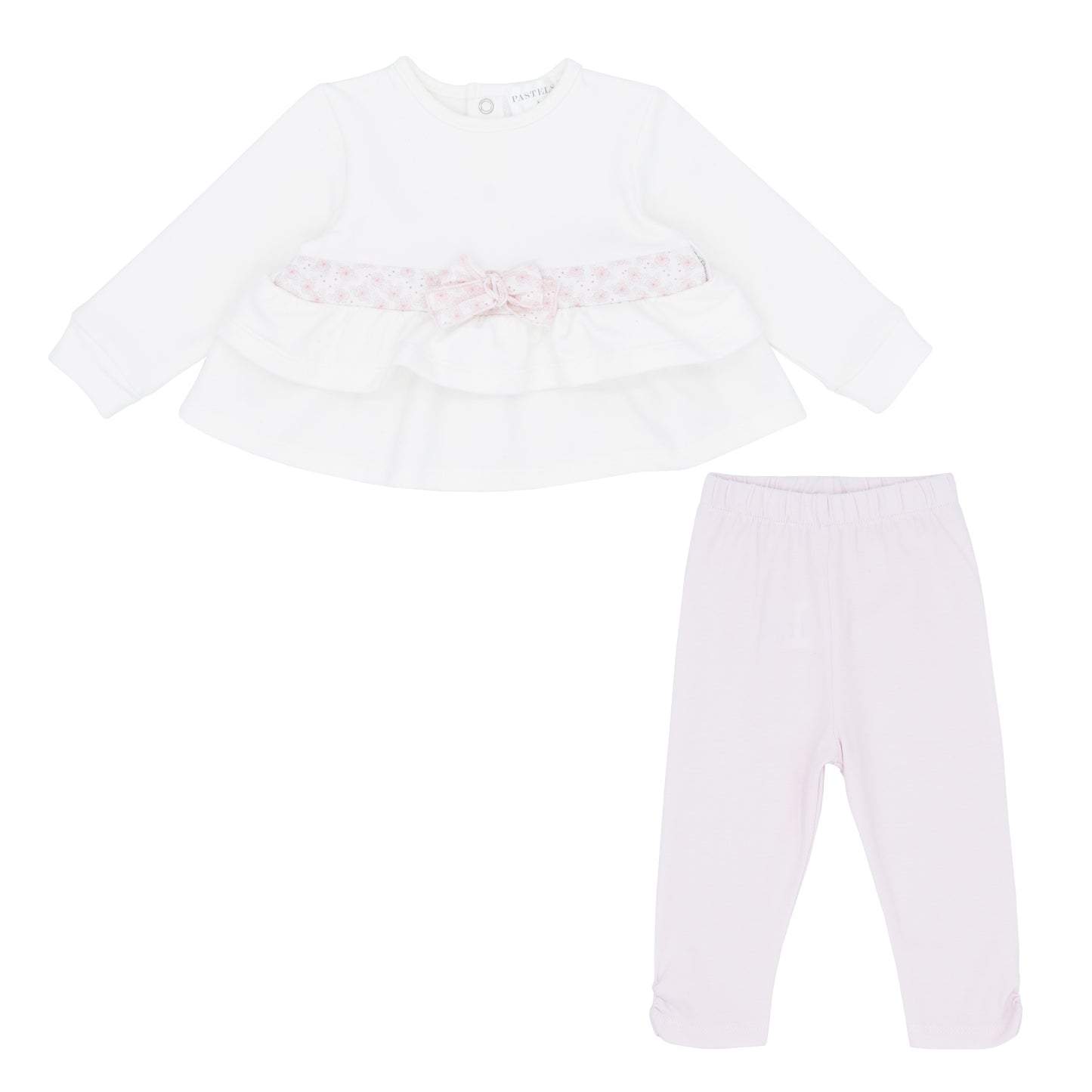 Pastels & Co Girls Peplum Top and Legging Set Sassy AW24