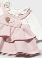 Mayoral Baby Girls Heart Dress AW25