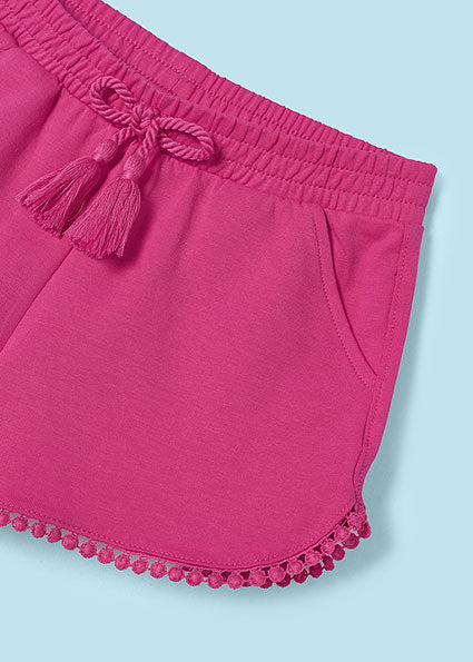Mayoral Dressy Shorts and Top Fuchsia/White SS24