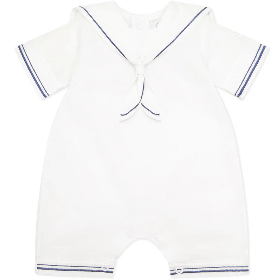 Emile Et Rose Boys Linen Sailor Suit and Hat SS25 Jaden