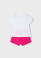 Mayoral Girls Pink Short Set SS25