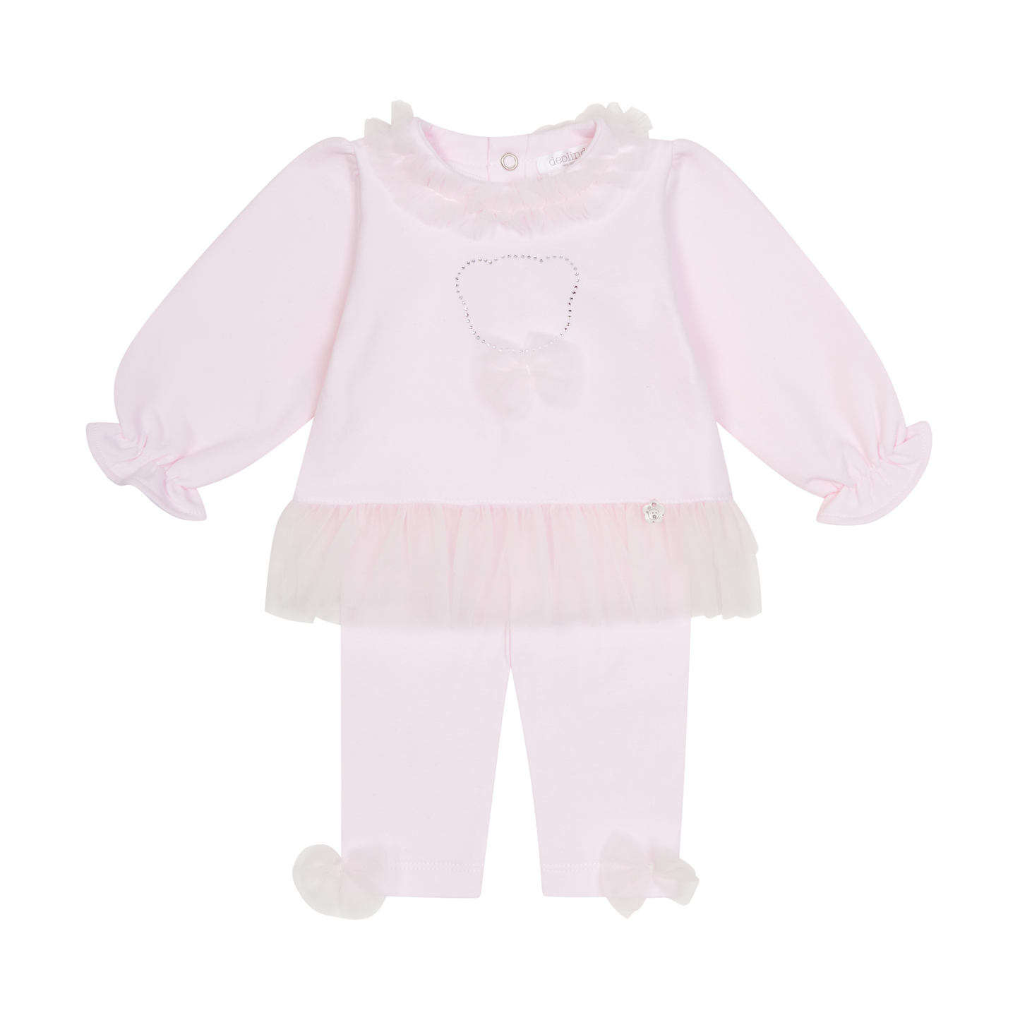 Deolinda Girls Pink Teddy Legging Set Superstar AW25
