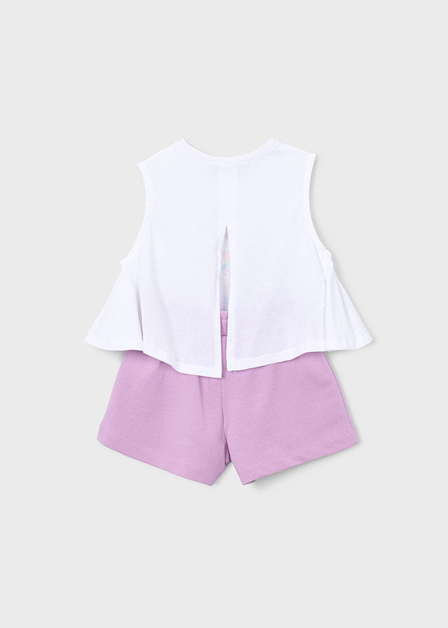 Mayoral Girls Lilac Short Set SS26