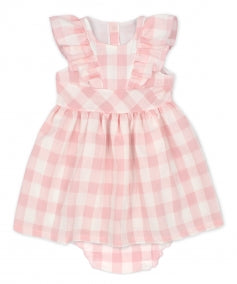 Rapife Girls Pink Check Dress SS24