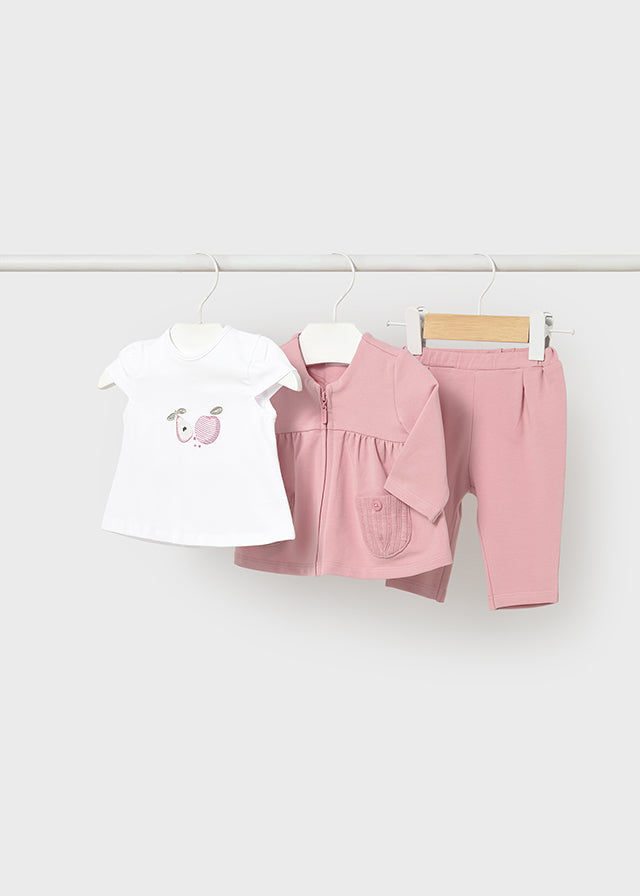 Mayoral Girls 3 Piece Tracksuit Dusky Pink SS26