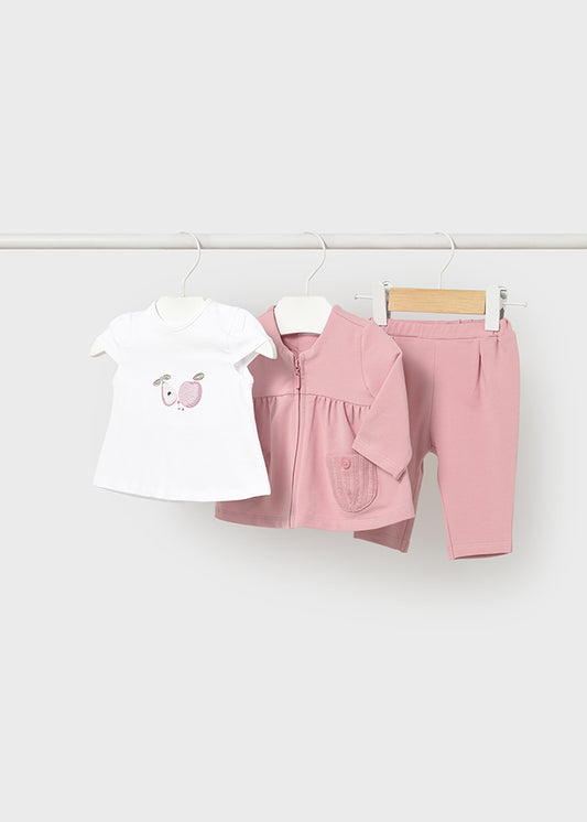 Mayoral Girls 3 Piece Tracksuit Dusky Pink SS26