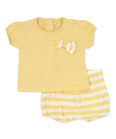 Rapife Girls Yellow/White Jam Pant Set SS24