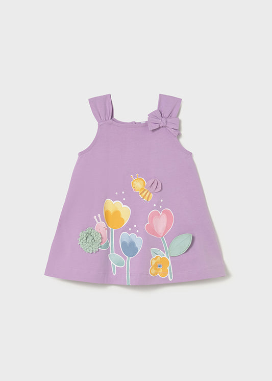 Mayoral Girls Lilac Summer Dress SS26