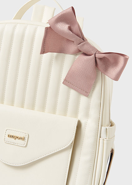 Mayoral Cream Padded Backpack AW24