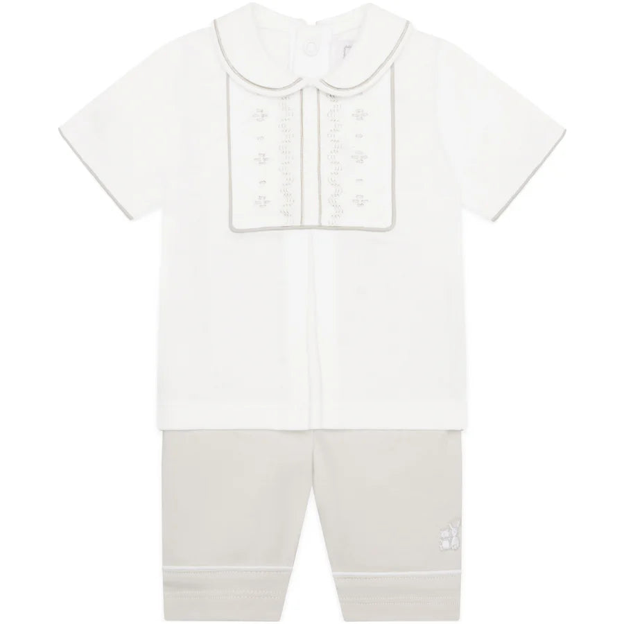 Emile Et Rose Boys Beige Short Set Jake SS25