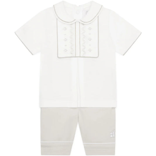 Emile Et Rose Boys Beige Short Set Jake SS25