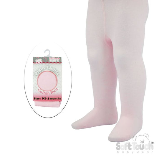 Soft Touch Baby Tights in Pink