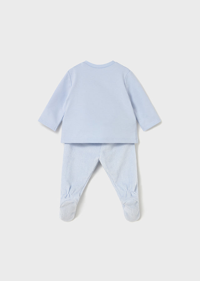 Mayoral Baby Boys 2 Piece Baby Blue Set AW25