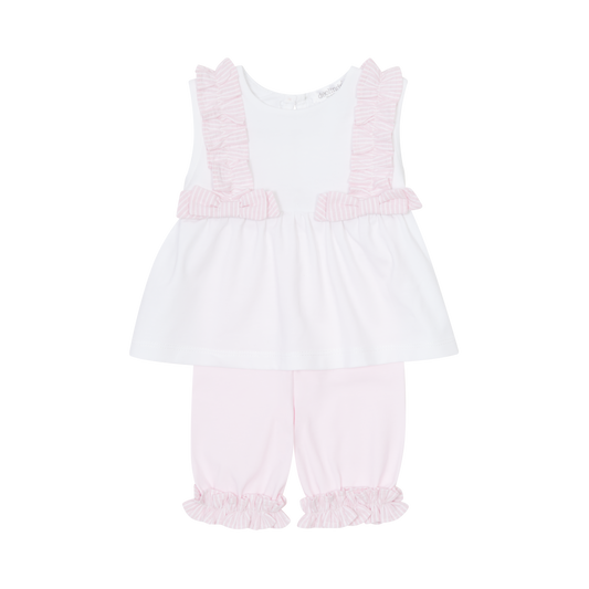 Deolinda Girls Pink/White Legging Set (Tina) SS25