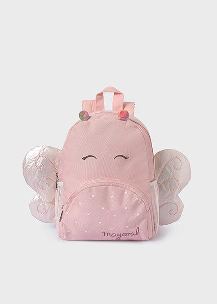 Mayoral Girls Pink/Cream Backpack With Wings SS24