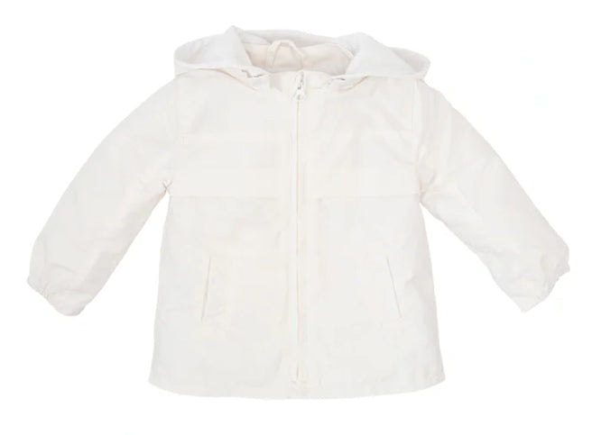 Tutto Piccolo Boys White Parka With Hood SS24