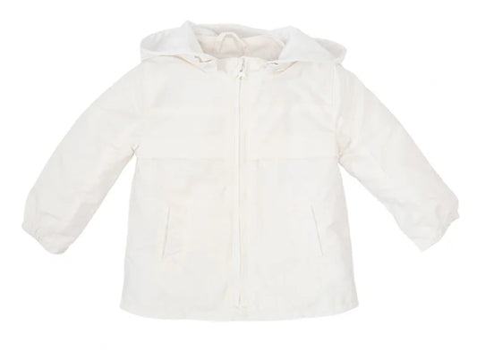 Tutto Piccolo Boys White Parka With Hood SS24