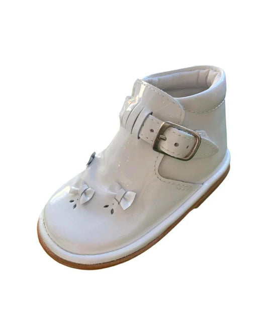 Fofito Girls White Patent Shoes (Madalena)