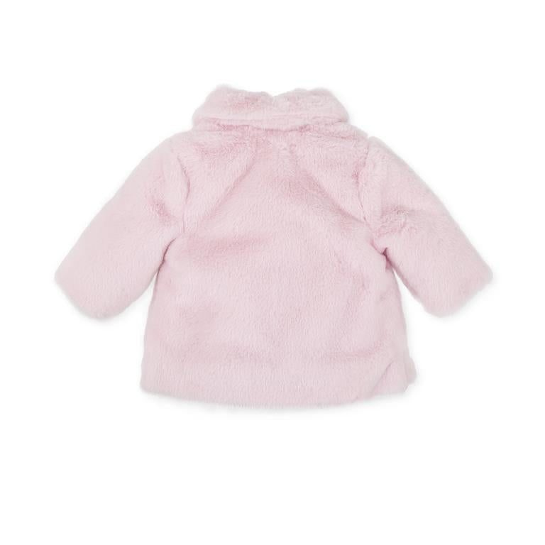 Tutto Piccolo Girls Pink Fur Coat AW