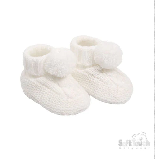 Soft Touch Knitted Unisex Booties