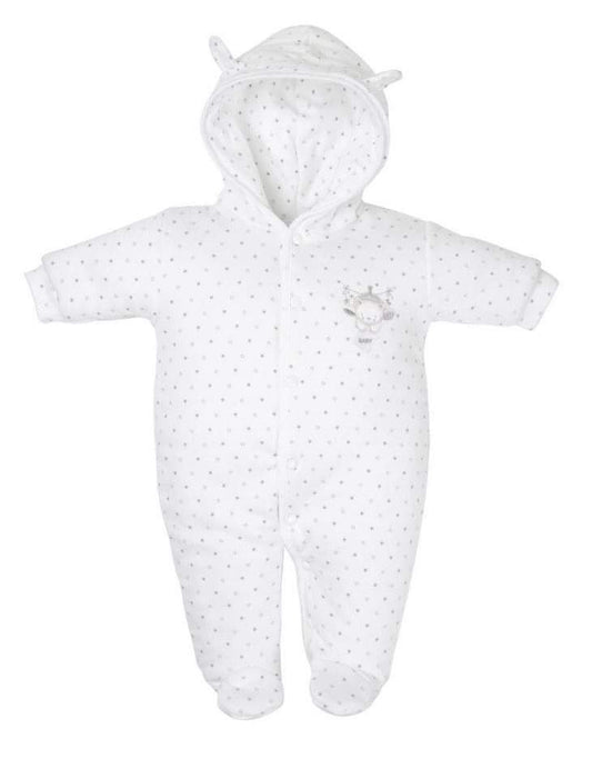 Dandelion Tiny Bear Snowsuit White