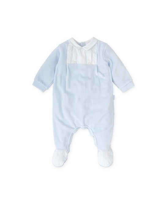 Tutto Piccolo Boys Velour Baby Grow AW25