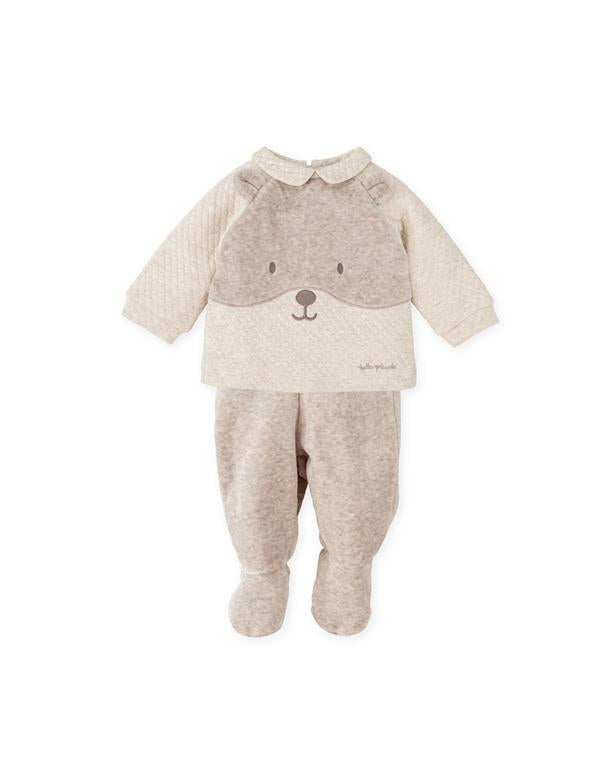 Tutto Piccolo Beige Baby Boys 2 Piece Set AW25