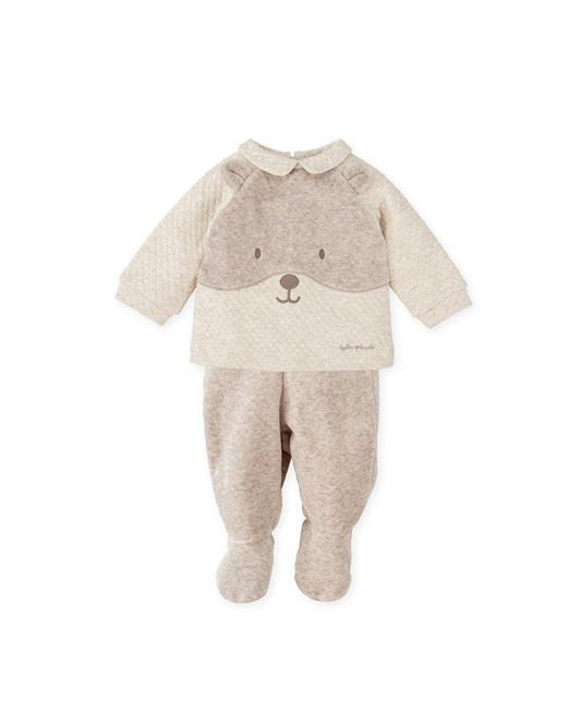 Tutto Piccolo Beige Baby Boys 2 Piece Set AW25