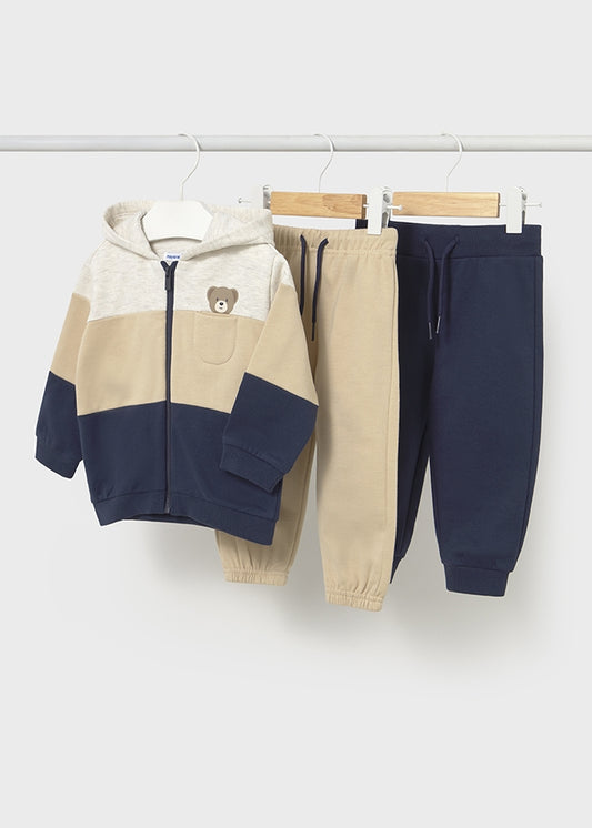 Mayoral Boys Tracksuit Beige/Navy AW25