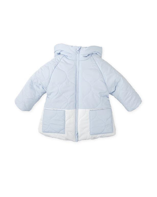 Tutto Piccolo Boys Sky Blue/White Jacket AW25