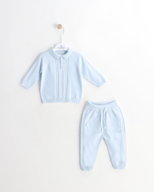 Leo King Boys Blue Trouser And Top Set