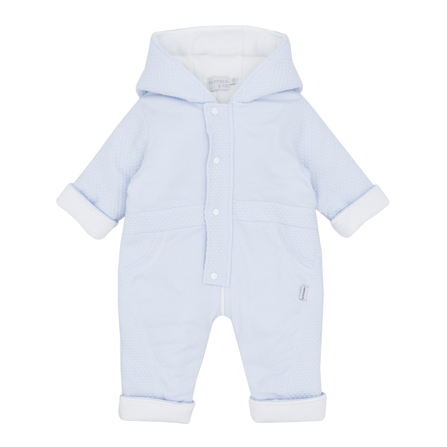 Pastels & Co Boys Layette Hooded Pram Suit AW25 Donal