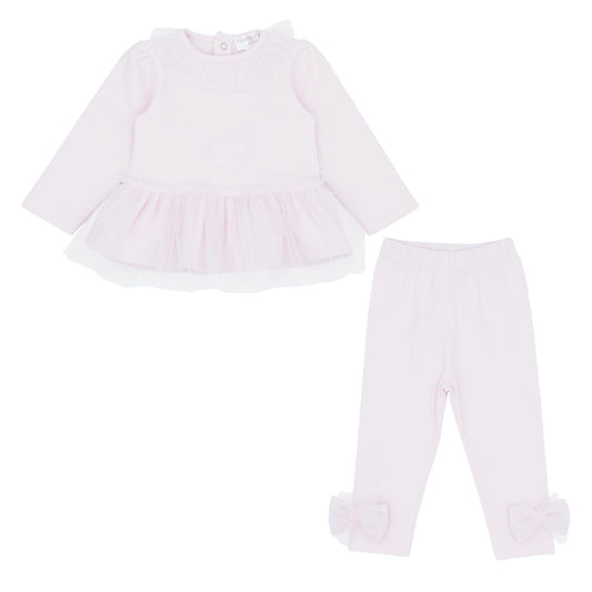 Pastels & Co Girls Pink Tulle Legging Set AW25 Maria