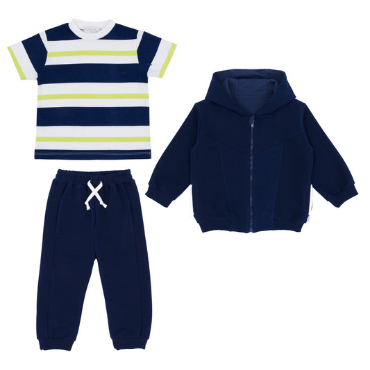 Pastels & Co Boys Navy 3PC Set AW25 Hendry