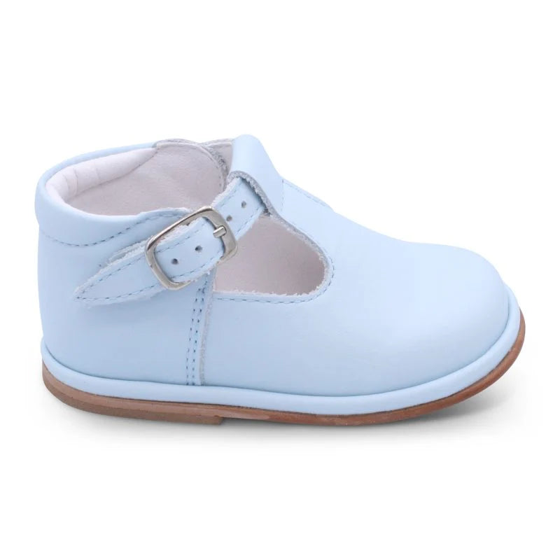 Borboleta Boys Blue Leather Shoes Fernando