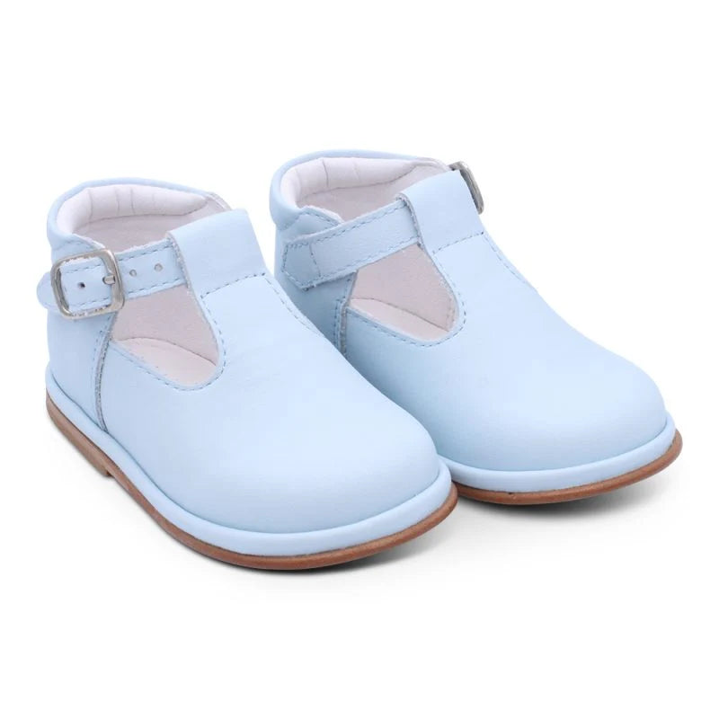 Borboleta Boys Blue Leather Shoes Fernando