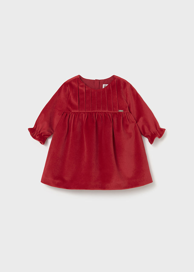 Mayoral Girls Velvet Dress AW25
