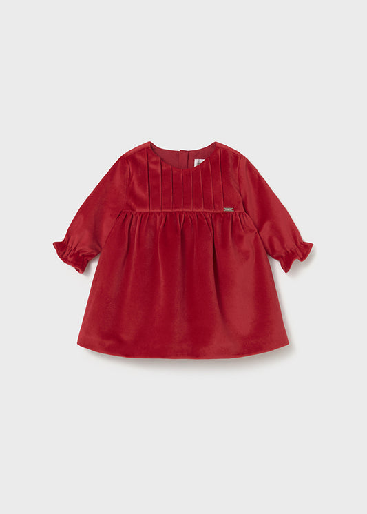 Mayoral Girls Velvet Dress AW25