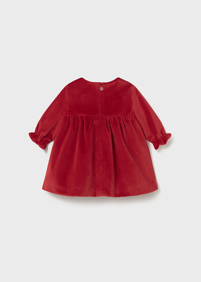 Mayoral Girls Velvet Dress AW25