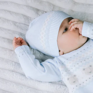 Emile Et Rose Boys Knitted All in One With Hat Kristian AW25