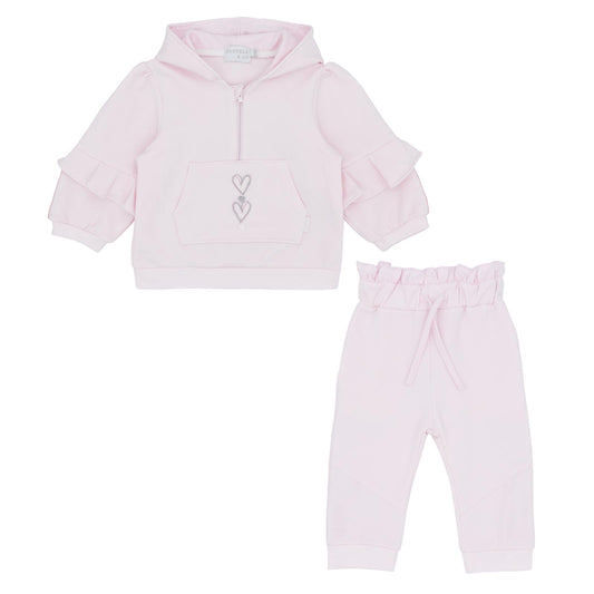 Pastels & Co Girls Frilled Hooded Jogger Set (Kirsty) AW25